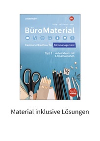 Produktabbildung zu BüroMaterial - Material inklusive Lösungen Teil 1 - 5. Auflage 2025
