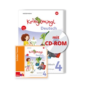 Produktabbildung zu Kringlmingl Deutsch 4 - Sprachbuch mit BiBox (CD-ROM-Ausgabe), neuer Lehrplan