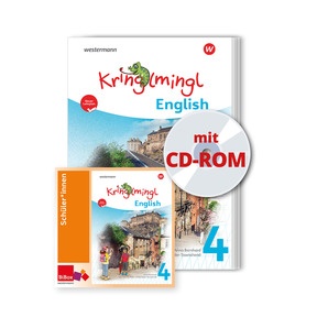 Produktabbildung zu Kringlmingl English 4 - mit CD-ROM, neuer Lehrplan