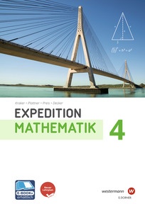 Produktabbildung zu Expedition Mathematik 4 - Arbeitsbuch, neuer Lehrplan - Schulbuch mit E-BOOK+