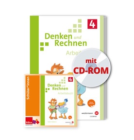 Produktabbildung zu Denken und Rechnen 4 - Arbeitsbuch mit CD-ROM, neuer Lehrplan