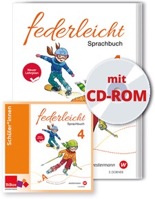 Produktabbildung zu federleicht 4 - Sprachbuch mit BiBox (CD-ROM-Ausgabe), neuer Lehrplan