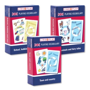 Produktabbildung zu Lingoplay - Playing Vocabulary 2 - School, hobbies and toys, Town and country, Animals and Fairy Tales