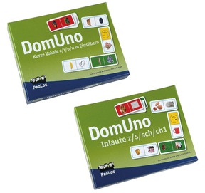 Produktabbildung zu ProLog - SET DomUno - Kurze Vokale i/e/o/u in Einsilbern + Inlaute z/s/sch/ch1 