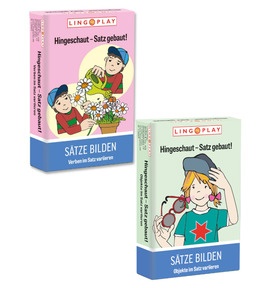 Produktabbildung zu Lingoplay - Hingeschaut - Satz gebaut! - Objekte und Verben im Satz variieren