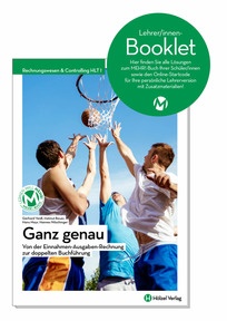Produktabbildung zu Rechnungswesen & Controlling HLT I  Ganz genau - Booklet für Lehrpersonen - Auflage 2022