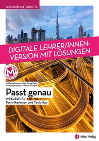 Produktabbildung zu Wirtschaft für Technikerinnen und Techniker Passt genau - Booklet online Version mit Lösungen für Lehrpersonen - Auflage 2022