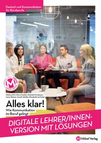 Produktabbildung zu Deutsch und Kommunikation für Büroberufe Alles klar! - Wie Kommunikation im Beruf gelingt - Booklet online Version mit Lösungen für Lehrpersonen - Auflage 2024