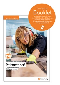 Produktabbildung zu Personalverrechnung Stimmt so! - Löhne und Gehälter richtig abrechnen - Booklet für Lehrpersonen