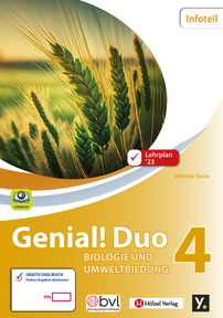Produktabbildung zu Genial! Duo Biologie und Umweltbildung 4 - Infoteil, neuer Lehrplan - Schulbuch mit E-BOOK+