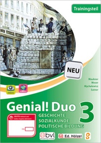 Produktabbildung zu Genial! Duo Geschichte und Sozialkunde/Politische Bildung 3 - Trainingsteil - Schulbuch + E-Book - Auflage 2019
