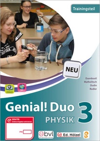 Produktabbildung zu Genial! Duo Physik 3 - Trainingsteil - Schulbuch + E-Book - Auflage 2018