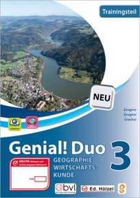 Produktabbildung zu Genial! Duo Geographie und Wirtschaftskunde 3 - Trainingsteil - Schulbuch + E-Book - Auflage 2020