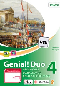 Produktabbildung zu Genial! Duo Geschichte und Sozialkunde/Politische Bildung 4 - Infoteil - Schulbuch + E-Book - Auflage 2021