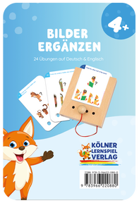 Produktabbildung zu Lochkasten - Bilder ergänzen 4+ - Kartensatz