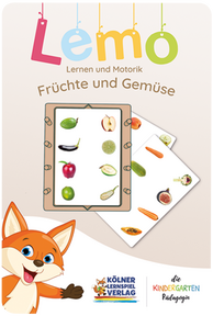 Produktabbildung zu LeMo - Lernen & Motorik - Kartensatz Früchte und Gemüse - ab 3 Jahren