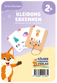 Produktabbildung zu Lochkasten - Erste Übungen - Kleidungen erkennen 2+ - Kartensatz
