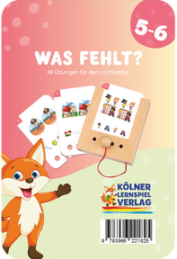 Produktabbildung zu Lochkasten - Was fehlt 6+ - Kartensatz