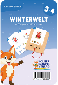 Produktabbildung zu Lochkasten - Winterwelt 3-4 - Kartensatz