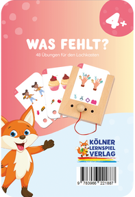 Produktabbildung zu Lochkasten - Was fehlt 4+ - Kartensatz