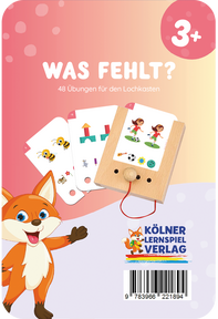Produktabbildung zu Lochkasten - Was fehlt 3+ - Kartensatz