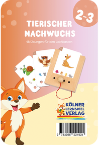 Produktabbildung zu Lochkasten - Tierischer Nachwuchs 2-3 - Kartensatz