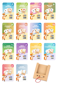 Produktabbildung zu Lochkasten - Set 2-3 Jahre - mit 14 Kartensätzen
