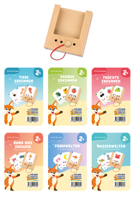 Produktabbildung zu Lochkasten - Starterset ab 2 Jahren - mit 6 Kartensätzen