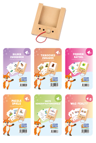 Produktabbildung zu Lochkasten - Starterset ab 4 Jahren - mit 6 Kartensätzen