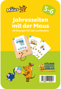 Produktabbildung zu Lochkasten - Jahreszeiten mit der Maus 5-6 - Kartensatz