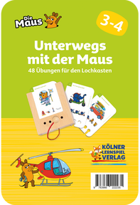 Produktabbildung zu Lochkasten - Unterwegs mit der Maus 3-4 - Kartensatz