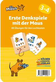 Produktabbildung zu Lochkasten - Denkspiele mit der Maus 3-4 - Kartensatz