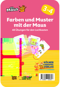 Produktabbildung zu Lochkasten - Farben und Muster mit der Maus 3-4 - Kartensatz