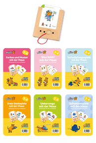 Produktabbildung zu Lochkasten - Starterset Maus 3-4 Jahre - mit 6 Kartensätzen