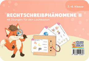 Produktabbildung zu Lochkasten - Rechtschreibphänomene 2, 3.-4. Klasse - Kartensatz