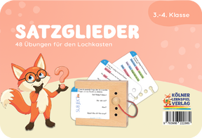 Produktabbildung zu Lochkasten - Satzglieder, 3.-4. Klasse - Kartensatz