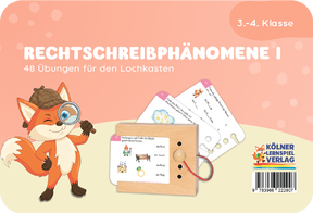 Produktabbildung zu Lochkasten - Rechtschreibphänomene 1, 3.-4. Klasse - Kartensatz