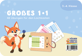 Produktabbildung zu Lochkasten - Grosses 1x1, 3.-4. Klasse - Kartensatz