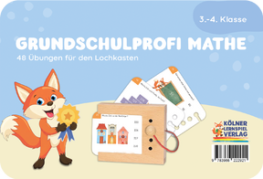 Produktabbildung zu Lochkasten - Grundschulprofi Mathe, 3.-4. Klasse - Kartensatz