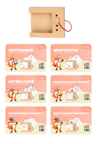 Produktabbildung zu Lochkasten - Set für die 3. und 4. Klasse - Deutsch - mit 6 Kartensätzen