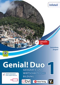 Produktabbildung zu Genial! Duo Geografie und wirtschaftliche Bildung 1 - Infoteil, neuer Lehrplan - E-Book Solo - Auflage 2024