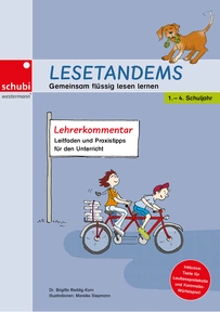 Produktabbildung zu Lesetandems - Kommentar für Lehrpersonen - Leitfragen und Praxistipps für den Unterricht - Lesen im Tandem - Methode, Lautleseprotokolle, Unterrichtseinsatz, Fachwissen
