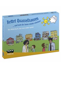 Produktabbildung zu Rettet Quasselhausen - Das Bilderbuch, das man selber spielt - Erzählen und Gesprächsregeln lernen im Rollenspiel-Dialog