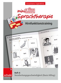 Produktabbildung zu miniLÜK-Sprachtherapie - Hirnfunktionstraining - Heft 4 Verarbeitungsgeschwindigkeit Basis