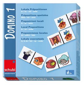 Produktabbildung zu DOMINO 1 - Lokale Präpositionen - in/im – auf – unter