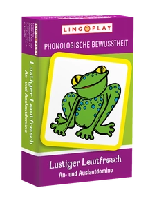 Produktabbildung zu Lustiger Lautfrosch - Anlaut-Endlaut-Domino - Phonologische Bewusstheit