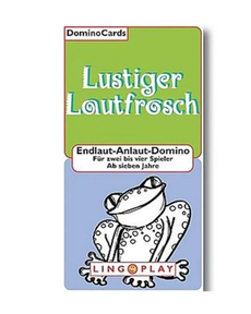 Produktabbildung zu Lustiger Lautfrosch - Anlaut-Endlaut-Domino, alte Ausgabe - Phonologische Bewusstheit