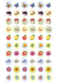 Produktabbildung zu Motivationssticker - Pflanzen, Blumen, Tiere