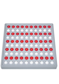 Produktabbildung zu SCHUBI Abaco 100 - Modell A - 10/10 Kugeln (rot/weiss)