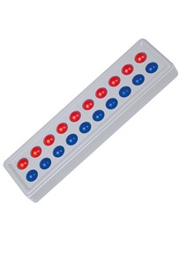 Produktabbildung zu SCHUBI Abaco 20 - Modell A - 10/10 Kugeln (rot/blau)